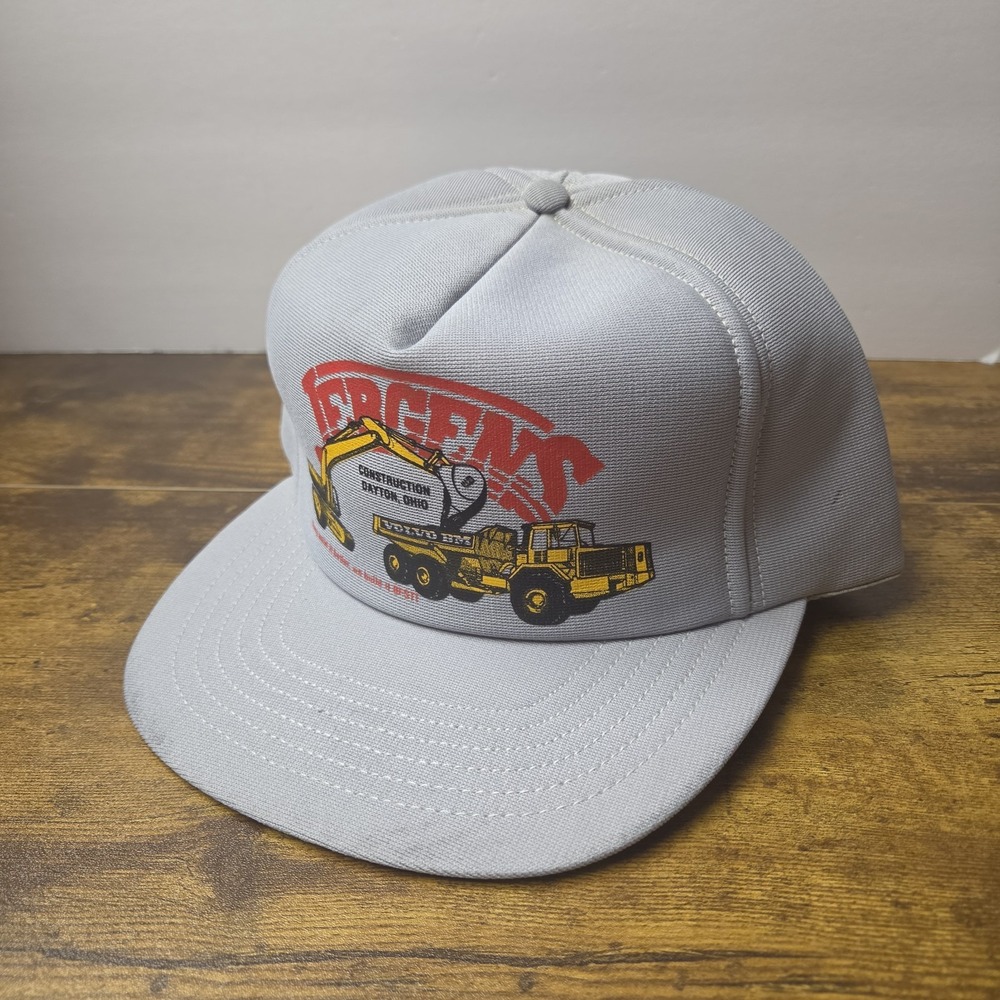 Vintage Jergens Construction Dayton Ohio Volvo BM Trucker Hat Snapback USA Made